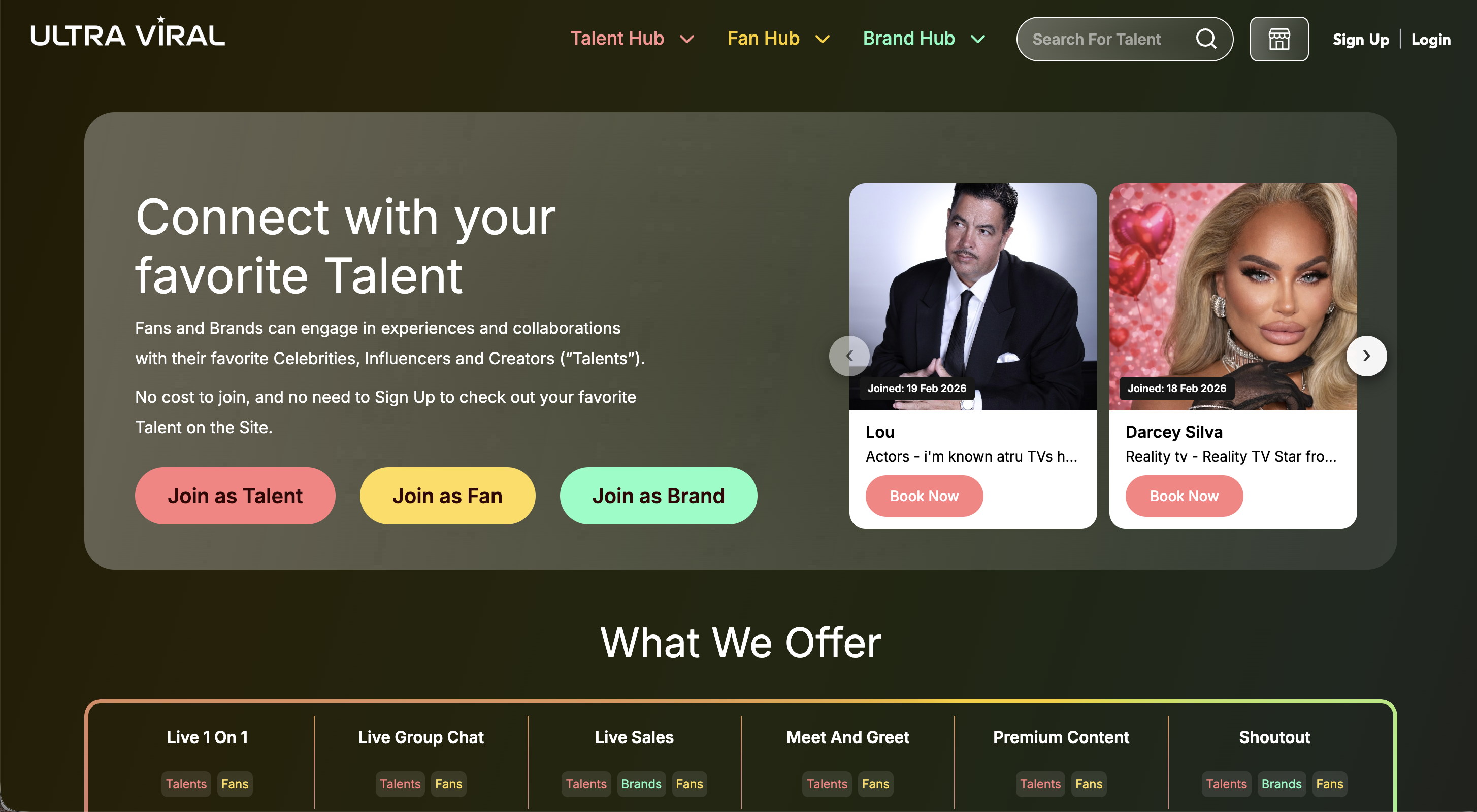 Ultraviral — Where Fans, Brands & Talent Connect
